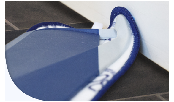 Rubber bumpers on baseplate