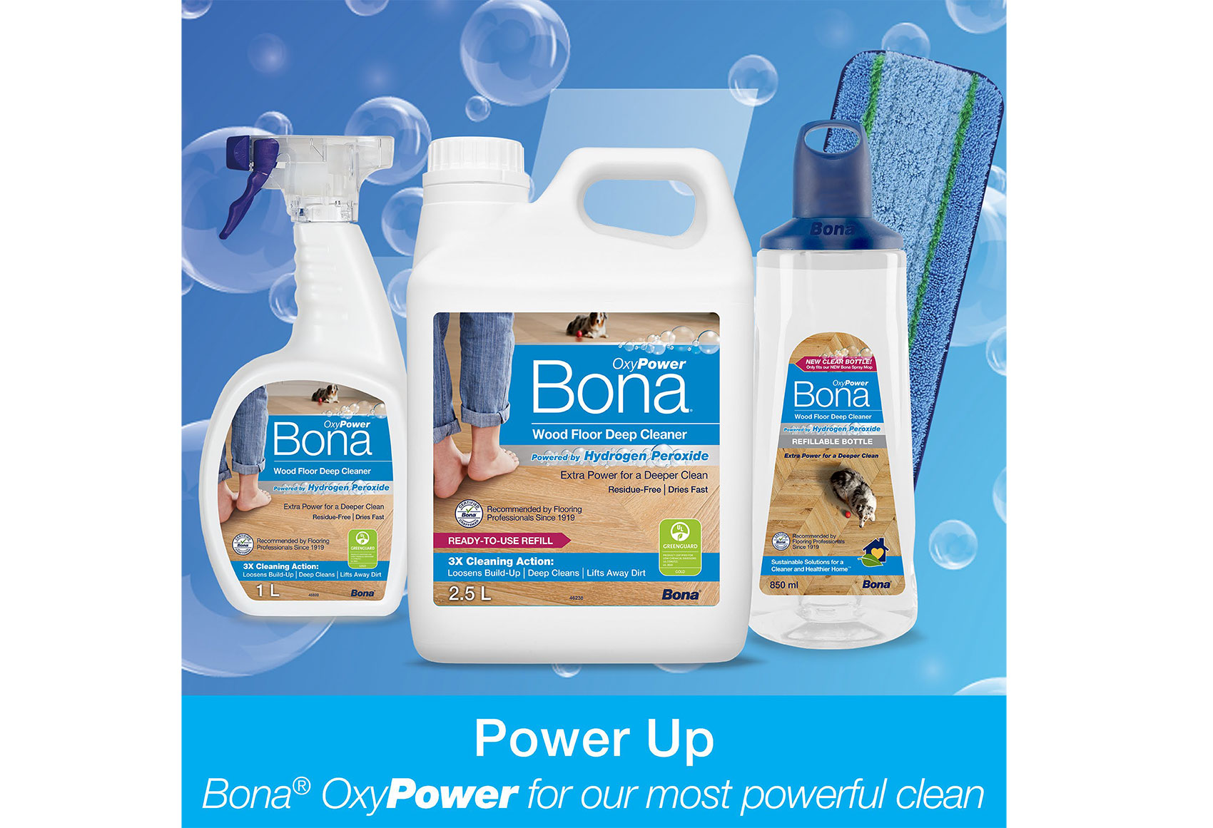 Bona OXYPower Deep Cleaner Wood for our most powerful clean