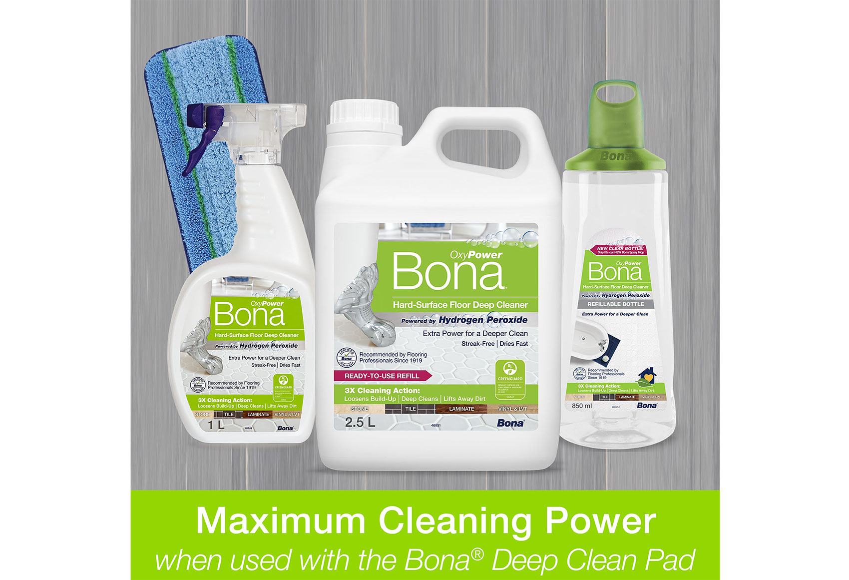 Bona OXYPower Deep Cleaner Hard Surface Floor Maximum Cleaning Power
