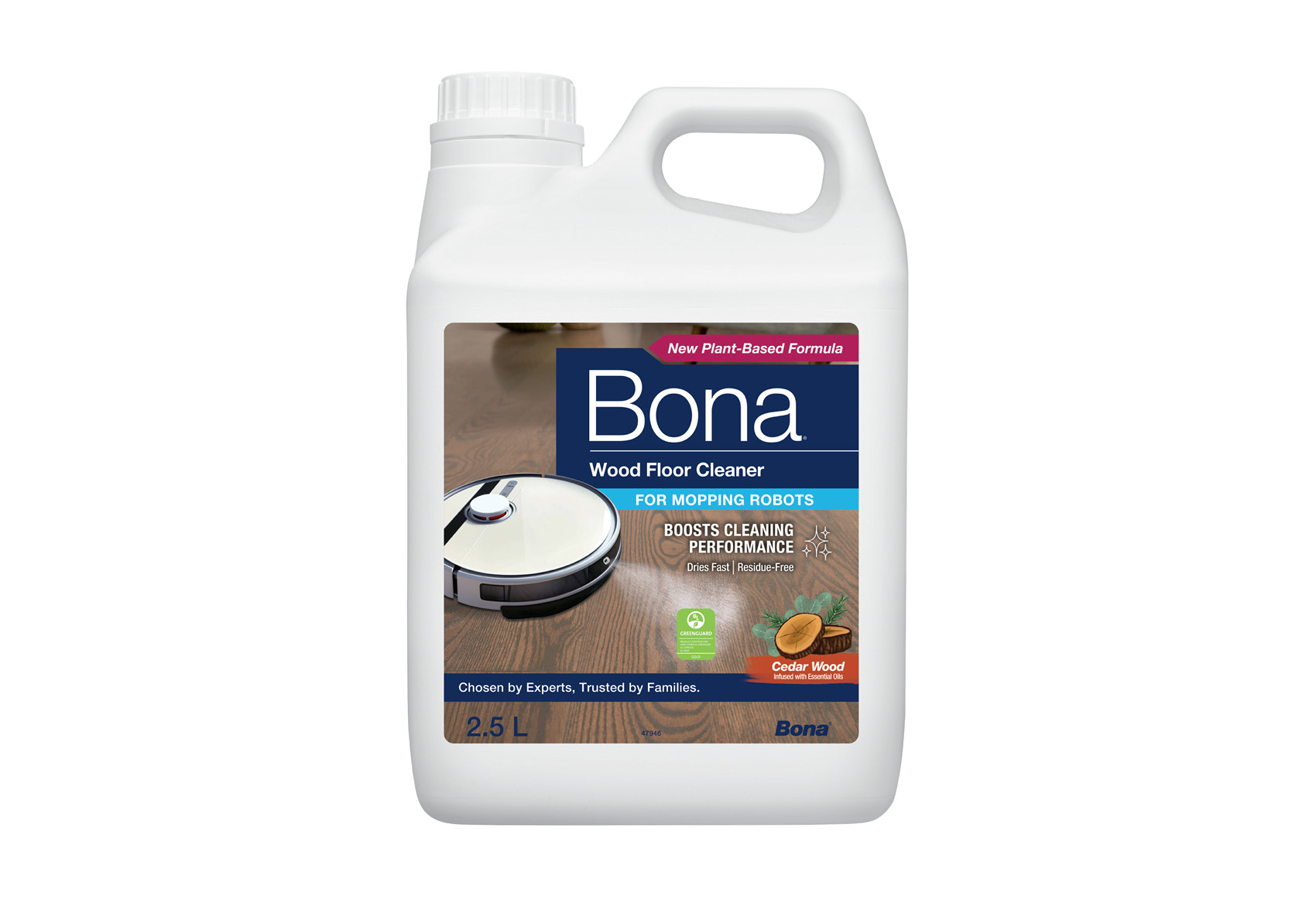 Bona Wood Floor Cleaner for Mopping Robots -  2,5Lt Refill