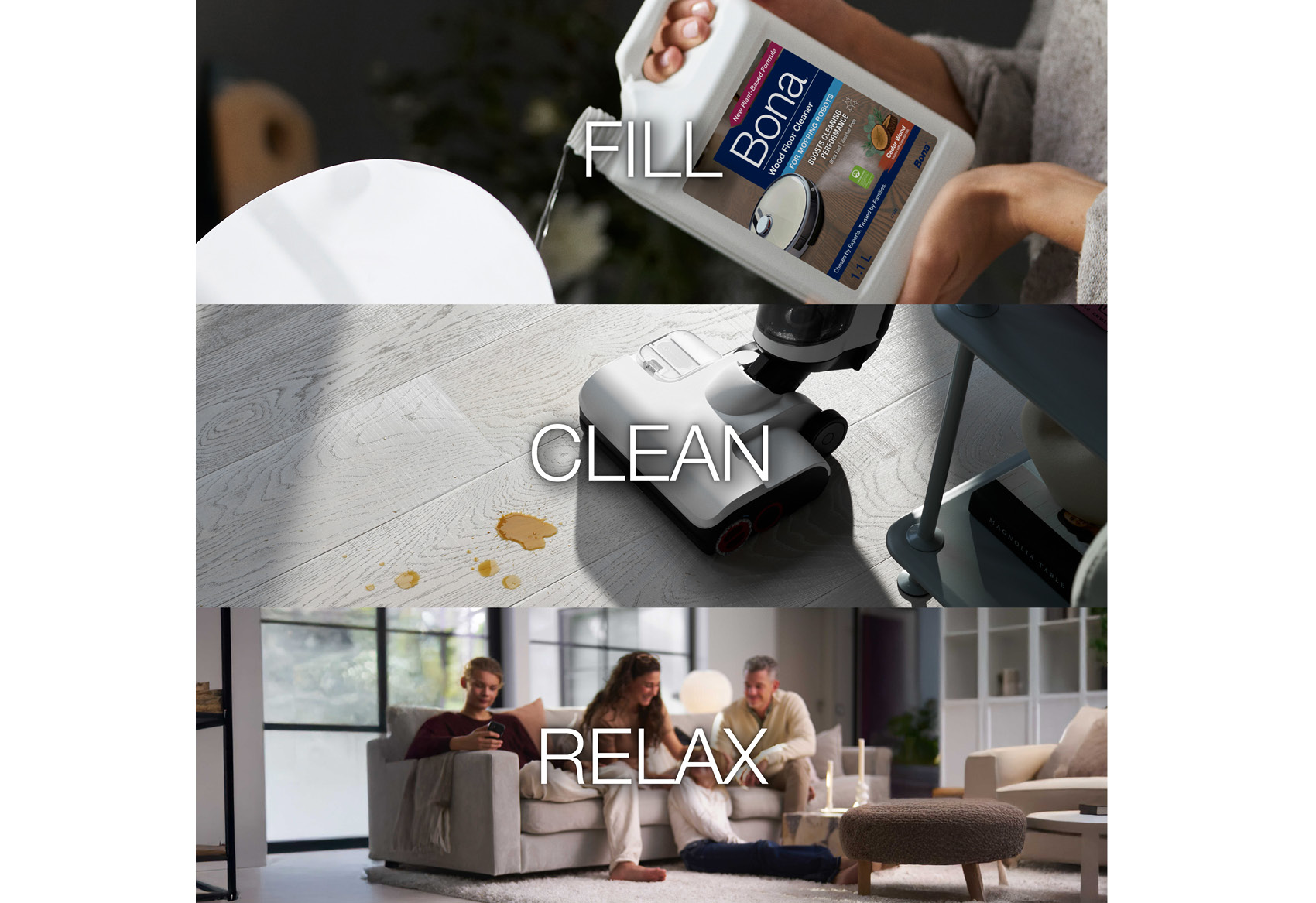 Fill - Clean - Relax